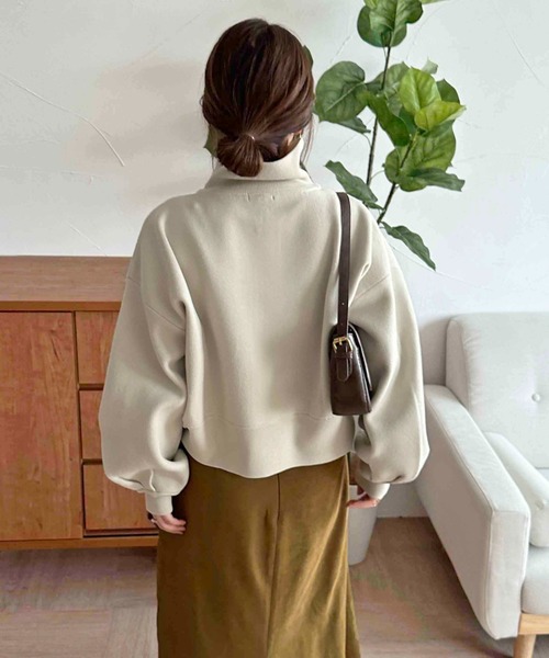 apres jour clair（アプレジュールクレア）の「【apres jour clair】スポンディッシュコクーンパーカー【ZOZOTOWN限定アイテム】（パーカー・レディース・ボルドー/ブラウン系その他/アイボリー・フリー/X-LARGE）」の7枚目の写真