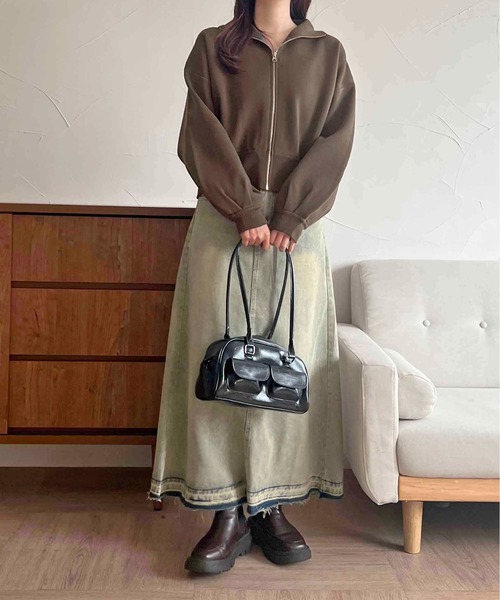 apres jour clair（アプレジュールクレア）の「【apres jour clair】スポンディッシュコクーンパーカー【ZOZOTOWN限定アイテム】（パーカー・レディース・ボルドー/ブラウン系その他/アイボリー・フリー/X-LARGE）」の13枚目の写真