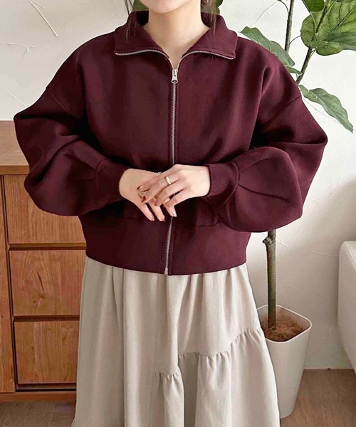 apres jour clair（アプレジュールクレア）の「【apres jour clair】スポンディッシュコクーンパーカー【ZOZOTOWN限定アイテム】（パーカー・レディース・ボルドー/ブラウン系その他/アイボリー・フリー/X-LARGE）」の16枚目の写真