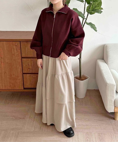 apres jour clair（アプレジュールクレア）の「【apres jour clair】スポンディッシュコクーンパーカー【ZOZOTOWN限定アイテム】（パーカー・レディース・ボルドー/ブラウン系その他/アイボリー・フリー/X-LARGE）」の19枚目の写真