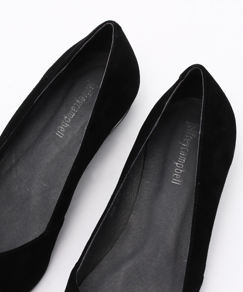 Jeffrey Campbell（ジェフリーキャンベル）の「クリアヒールパンプス（バレエシューズ・レディース・ブラック・36/38/37/35）」の2枚目の写真