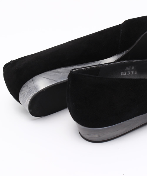 Jeffrey Campbell（ジェフリーキャンベル）の「クリアヒールパンプス（バレエシューズ・レディース・ブラック・36/38/37/35）」の3枚目の写真