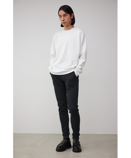 AZUL by moussy（アズールバイマウジー）の「EASY ACTION SLIM JOGGER 2ND（スウェットパンツ・メンズ・チャコールグレー/ブラック/杢グレー/ライトベージュ・SMALL/MEDIUM/LARGE/X-LARGE/X-SMALL）」の7枚目の写真