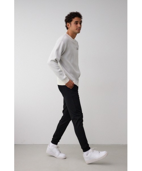 AZUL by moussy（アズールバイマウジー）の「EASY ACTION SLIM JOGGER 2ND（スウェットパンツ・メンズ・チャコールグレー/ブラック/杢グレー/ライトベージュ・SMALL/MEDIUM/LARGE/X-LARGE/X-SMALL）」の16枚目の写真
