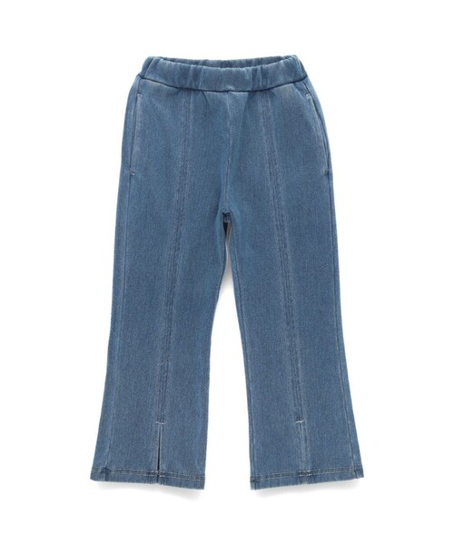BRANSHES（ブランシェス）の「【あったか】フレア裏起毛デニムパンツ（デニムパンツ・キッズ・ネイビー/ブルー・140/80/150/90/120/130/110/100）」の5枚目の写真