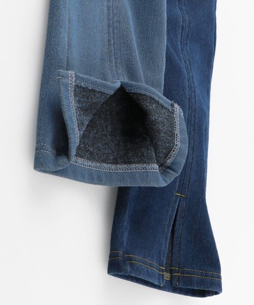 BRANSHES（ブランシェス）の「【あったか】フレア裏起毛デニムパンツ（デニムパンツ・キッズ・ネイビー/ブルー・140/80/150/90/120/130/110/100）」の11枚目の写真