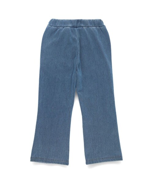 BRANSHES（ブランシェス）の「【あったか】フレア裏起毛デニムパンツ（デニムパンツ・キッズ・ネイビー/ブルー・140/80/150/90/120/130/110/100）」の4枚目の写真