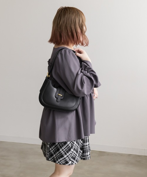 CLETTE(クレット)の「袖リボンシャーリングブラウス(シャツ/ブラウス・レディース・パープル/ラベンダー/ブルーグリーン・4L/3L/LL)」の21枚目の写真