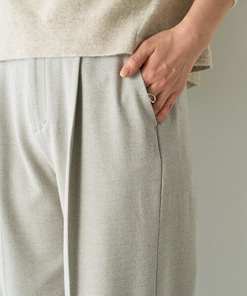 BEARDSLEY（ビアズリー）の「ツイード調タックパンツ（その他パンツ・レディース・ライトグレー・FREE）」の10枚目の写真