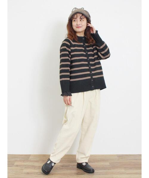 Samansa Mos2（サマンサ モスモス）の「【保温加工】袖口レースブラウス（シャツ/ブラウス・レディース・ミント/ベージュ/チャコールグレー/オフホワイト・F）」の8枚目の写真