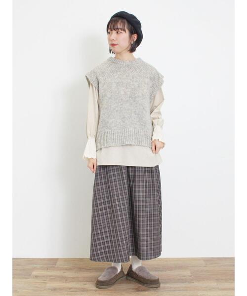 Samansa Mos2（サマンサ モスモス）の「【保温加工】袖口レースブラウス（シャツ/ブラウス・レディース・ミント/ベージュ/チャコールグレー/オフホワイト・F）」の19枚目の写真