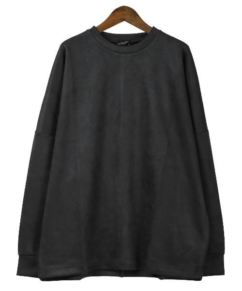LUXSTYLE(ラグスタイル)の「フェイクスエードドルマンスリーブロンT(Tシャツ/カットソー・メンズ・ホワイト/ブラック・M/L)」の13枚目の写真