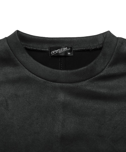 LUXSTYLE(ラグスタイル)の「フェイクスエードドルマンスリーブロンT(Tシャツ/カットソー・メンズ・ホワイト/ブラック・M/L)」の14枚目の写真