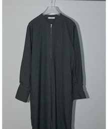 サロペット・オーバーオール・オールインワン anuke Collarless Stripe Combinaison anuke（アンヌーク）の「Collarless Stripe Combinaison（つなぎ