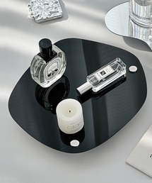 E.M.A.N.O.N（エマノン）の「【E.M.A.N.O.N】脚つきニュアンスプレートB/アクリルトレイ(RO)(RO)（インテリア雑貨）」