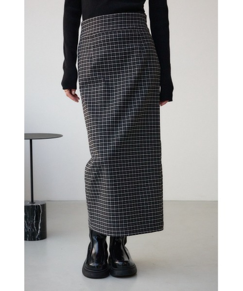 AZUL by moussy（アズールバイマウジー）の「チェックタイトスカート（スカート・レディース・ブラック系その他・SMALL/MEDIUM）」の11枚目の写真