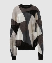 ANREALAGE | MULTIPLE PATCHWORK PULLOVER KNIT(ニット/セーター)