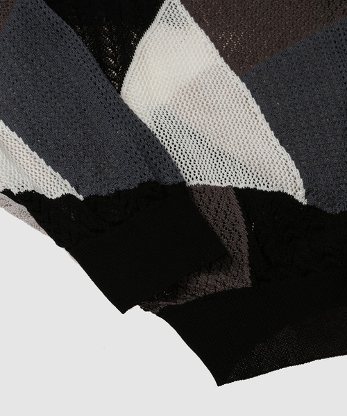 ANREALAGE(アンリアレイジ)の「MULTIPLE PATCHWORK PULLOVER KNIT(ニット/セーター・レディース・グレー・46/48)」の3枚目の写真