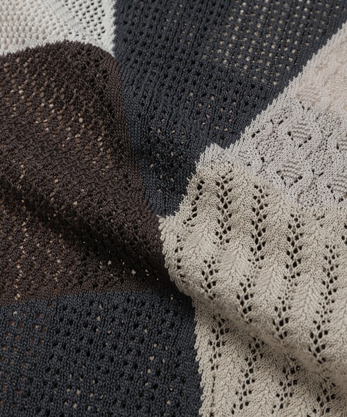 ANREALAGE(アンリアレイジ)の「MULTIPLE PATCHWORK PULLOVER KNIT(ニット/セーター・レディース・グレー・46/48)」の4枚目の写真