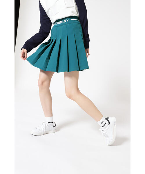 Jack Bunny!! プリーツスカート 00 カーキ/ブルー美品 セール】【Jack Bunny!!】メッシュボンディングプリーツスカート
