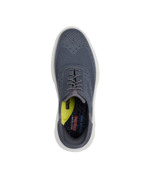 SKECHERS（スケッチャーズ）の「SKECHERS HANDS FREE SLIP-INS GARZA - PALMA / スケッチャーズ ハンズフリースリップインズ  ガルザ パルマ（スニーカー・メンズ・ネイビー/ブラック×ブラック/チャコール・27cm/26.5cm/25cm/25.5cm/26cm/27.5cm/28cm）」の12枚目の写真