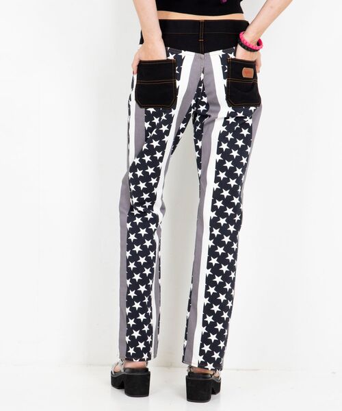 HYSTERIC GLAMOUR（ヒステリックグラマー）の「STAR STRIPE柄 フレアパンツ（その他パンツ・レディース・ブラック系その他/グリーン系その他・SMALL/MEDIUM）」の11枚目の写真