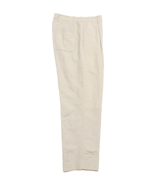 SOPHNET.（ソフネット）の「LINEN WOOL 1TUCK SLACKS（スラックス・メンズ・ブラック/ベージュ・SMALL/MEDIUM/LARGE）」の7枚目の写真