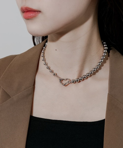 SMELLY（スメリー）の「グラデーショントップハートネックレス（ネックレス・レディース・シルバー・-）」の2枚目の写真