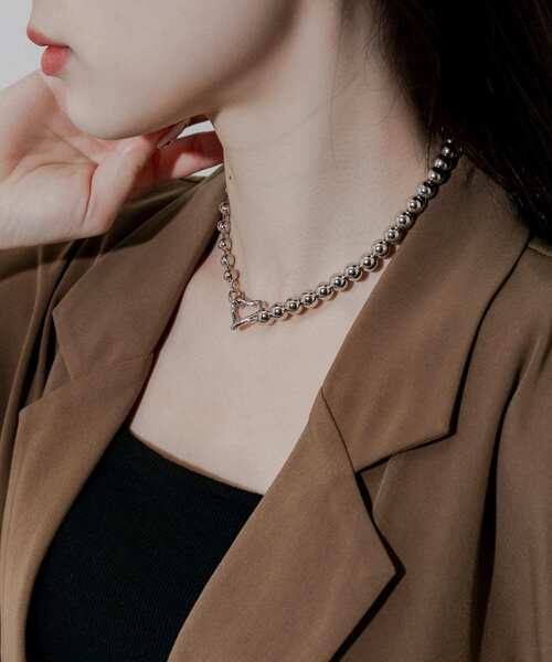 SMELLY（スメリー）の「グラデーショントップハートネックレス（ネックレス・レディース・シルバー・-）」の3枚目の写真