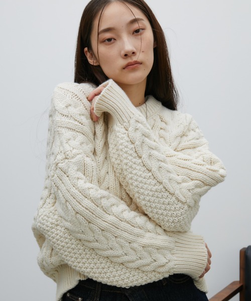 ケーブルルーズニット（ニット/セーター）｜Aunt Marie's（アント