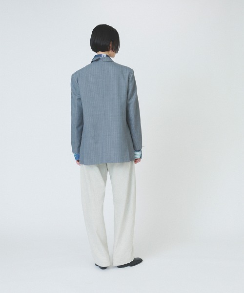 soduk(スドーク)の「【soduk】standing collar jacket(テーラードジャケット・レディース・グレー/ネイビー・ONE SIZE)」の12枚目の写真