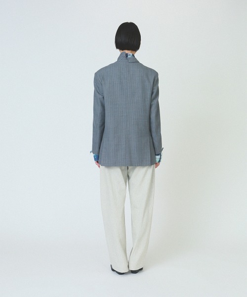 soduk(スドーク)の「【soduk】standing collar jacket(テーラードジャケット・レディース・グレー/ネイビー・ONE SIZE)」の16枚目の写真