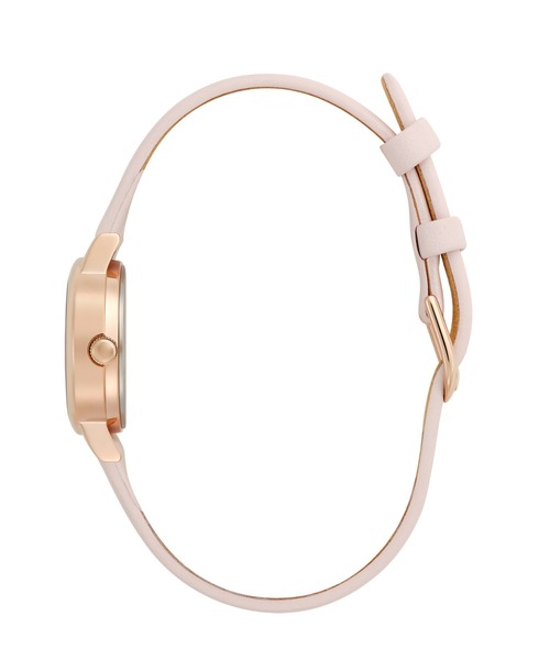 OLIVIA BURTON(オリビアバートン)の「「OLIVIA BURTON/オリビアバートン」シグネチャー - ミニ ラッキービー シルバー ホワイト ライトブラッシュ レザー(アナログ腕時計・レディース・ベビーピンク・FREE)」の3枚目の写真