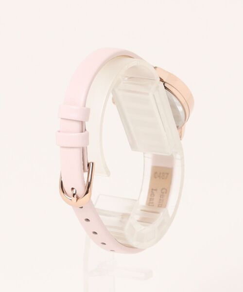 OLIVIA BURTON(オリビアバートン)の「「OLIVIA BURTON/オリビアバートン」シグネチャー - ミニ ラッキービー シルバー ホワイト ライトブラッシュ レザー(アナログ腕時計・レディース・ベビーピンク・FREE)」の8枚目の写真