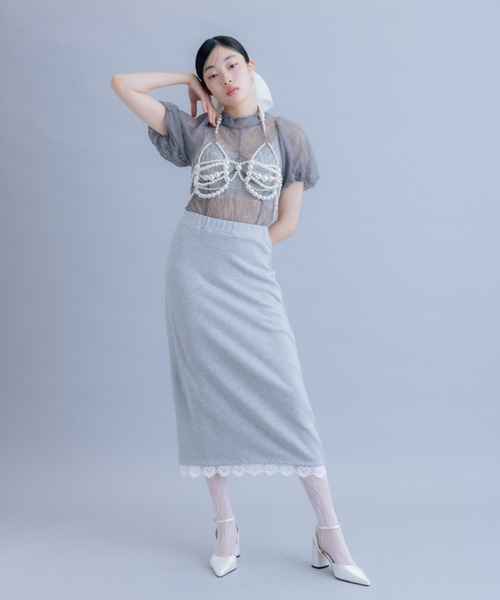 lace body suit/レースボディスーツ（その他トップス