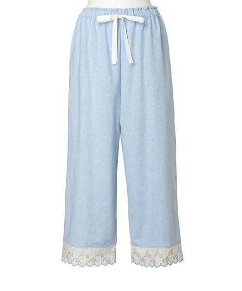 KID BLUE（キッドブルー）の「キッドブルー -ミモザレースインレイ -くるぶし丈ボトムス -KRBP516 -kidblue（その他パンツ・レディース・アイボリー/サックスブルー・M/L）」の5枚目の写真