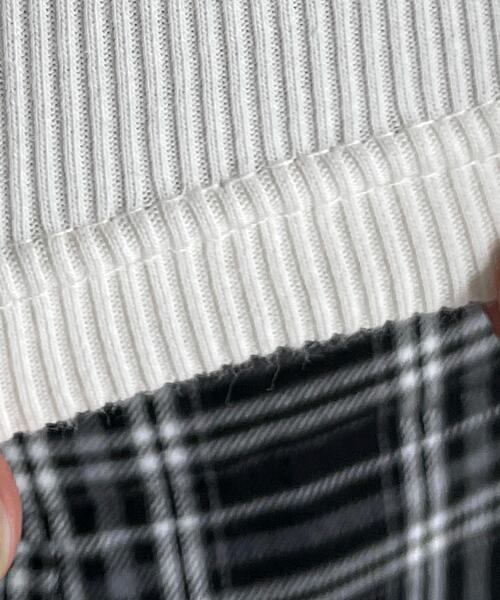 WEGO（ウィゴー）の「WEGO/【25年春夏新作】ヴィンテージウォッシュリブロンT（Tシャツ/カットソー・レディース・オフホワイト/スミクロ・FREE）」の6枚目の写真