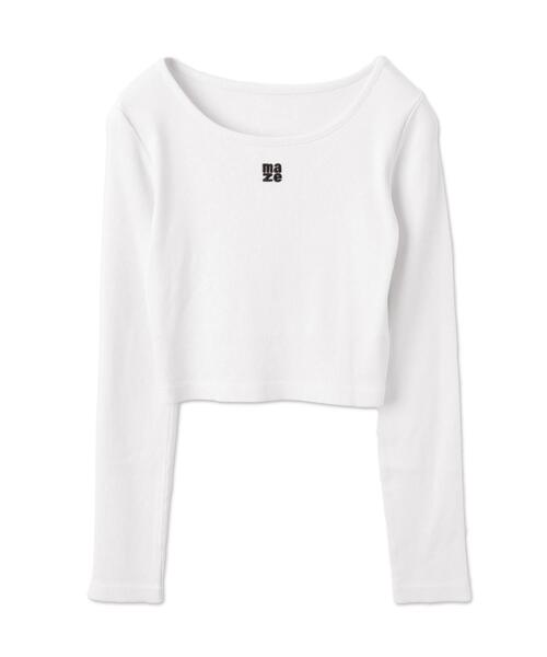 WEGO（ウィゴー）の「WEGO/【25年春夏新作】ヴィンテージウォッシュリブロンT（Tシャツ/カットソー・レディース・オフホワイト/スミクロ・FREE）」の14枚目の写真