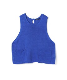 セール】crew neck short vest（ベスト）｜mizuiroind（ミズイロ