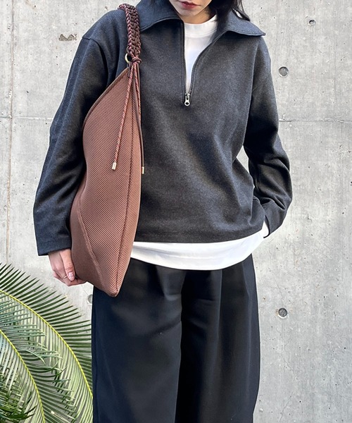 LE VERNIS（ル・ベルニ）の「LE VERNIS(ル・ベルニ)《A4サイズ対応》Paracord handle mesh bag（トートバッグ・レディース・ベージュ/ブラック/ブラウン/ネイビー/ライトグレー・FREE）」の15枚目の写真
