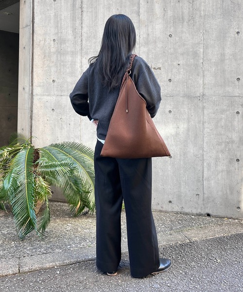 LE VERNIS（ル・ベルニ）の「LE VERNIS(ル・ベルニ)《A4サイズ対応》Paracord handle mesh bag（トートバッグ・レディース・ベージュ/ブラック/ブラウン/ネイビー/ライトグレー・FREE）」の18枚目の写真