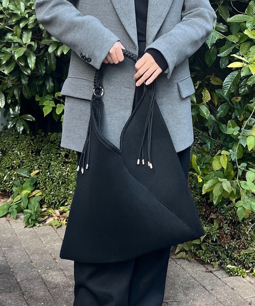 LE VERNIS（ル・ベルニ）の「LE VERNIS(ル・ベルニ)《A4サイズ対応》Paracord handle mesh bag（トートバッグ・レディース・ベージュ/ブラック/ブラウン/ネイビー/ライトグレー・FREE）」の10枚目の写真