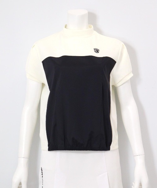 archivio(アルチビオ)の「<LADIES>ドッキングプルオーバー(Tシャツ/カットソー・レディース・ホワイト×グリーン/ホワイト×ブラウン/ホワイト×ネイビー・S/M/L)」の3枚目の写真