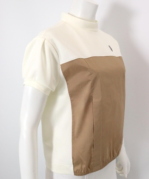 archivio(アルチビオ)の「<LADIES>ドッキングプルオーバー(Tシャツ/カットソー・レディース・ホワイト×グリーン/ホワイト×ブラウン/ホワイト×ネイビー・S/M/L)」の12枚目の写真