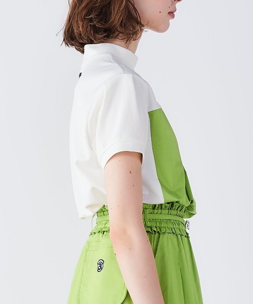 archivio(アルチビオ)の「<LADIES>ドッキングプルオーバー(Tシャツ/カットソー・レディース・ホワイト×グリーン/ホワイト×ブラウン/ホワイト×ネイビー・S/M/L)」の19枚目の写真