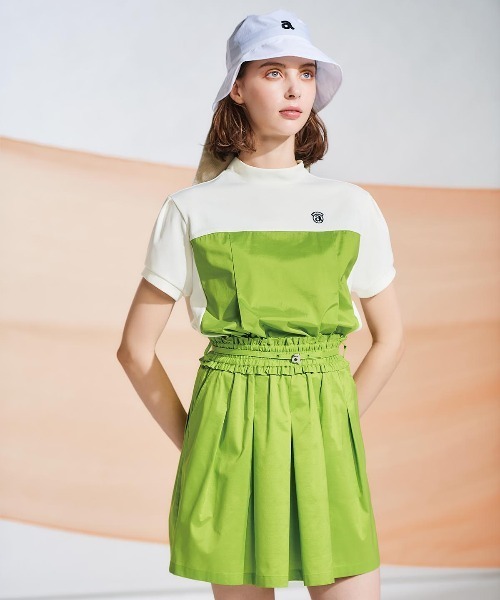 archivio(アルチビオ)の「<LADIES>ドッキングプルオーバー(Tシャツ/カットソー・レディース・ホワイト×グリーン/ホワイト×ブラウン/ホワイト×ネイビー・S/M/L)」の20枚目の写真