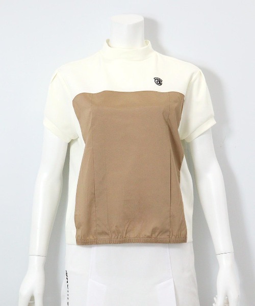 archivio(アルチビオ)の「<LADIES>ドッキングプルオーバー(Tシャツ/カットソー・レディース・ホワイト×グリーン/ホワイト×ブラウン/ホワイト×ネイビー・S/M/L)」の6枚目の写真