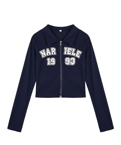 WEGO（ウィゴー）の「WEGO/タイトロゴ襟前開きトップス（Tシャツ/カットソー・レディース・グレー/ピンク/ネイビー・FREE）」の15枚目の写真