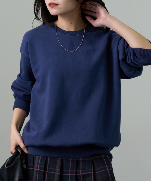 セール】【Cross＆Stitch】10オンス ピグメントダイ プルオーバー