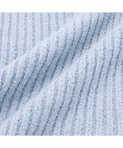 Francfranc(フランフラン)の「モイストフェザーニット ラメ ワンピース ブルー(ルームウェア/パジャマ・レディース・ブルー・FREE)」の7枚目の写真